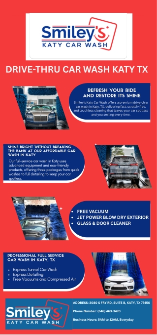 drive-thru car wash katy tx