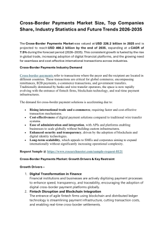 Cross-Border Payments Market