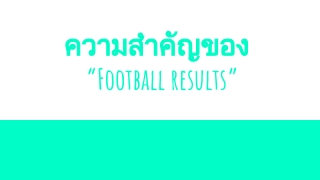 Football results