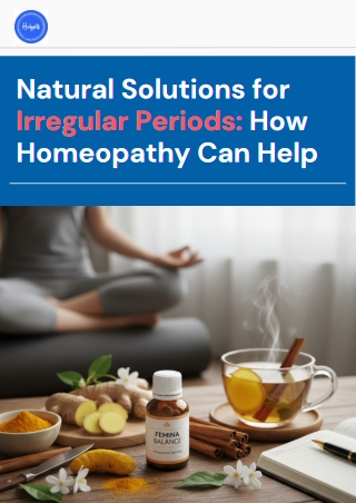 Natural Solutions for Irregular Periods: How Homeopathy Can Help