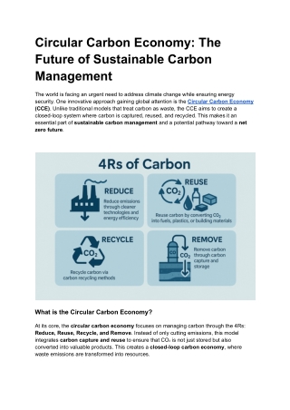 Circular Carbon Economy_ The Future of Sustainable Carbon Management
