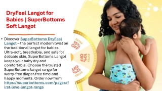 Buy SuperBottoms DryFeel Langot for Babies