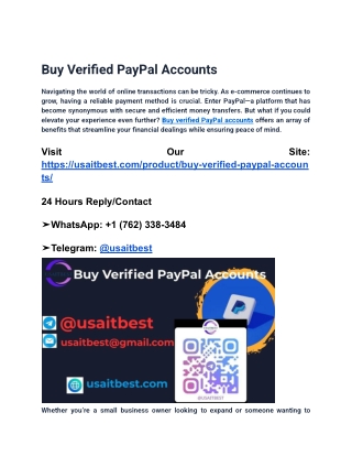To Buy verified paypal Accounts in 2k25