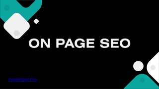 ON PAGE SEO.