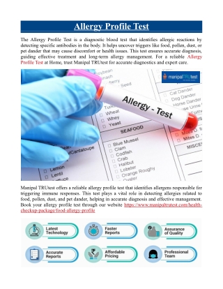 Allergy Profile Test