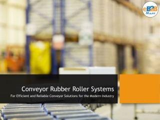 High-Quality Conveyor Rubber Rollers | Durable Industrial Rollers
