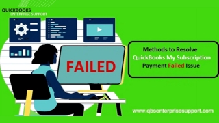 “My Subscription Payment Failed” error in QuickBooks Desktop