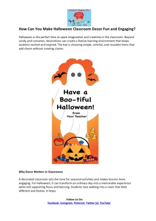 Creative Shapes- Witch Decorations for Halloween