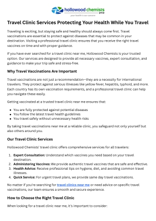 nhs holiday vaccinations