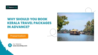 Why Should You Book Kerala Travel Packages in Advance