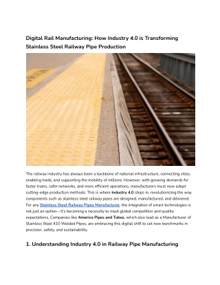 Digital Rail Manufacturing_ How Industry 4
