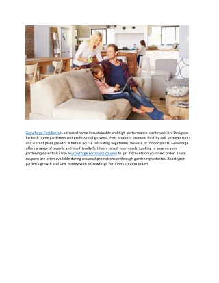 Growforge Fertilizers Coupon – Save on Organic Plant Nutrition