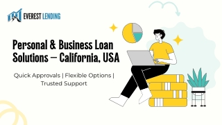 Personal & Business Loan Solutions with Quick Approval in California, USA