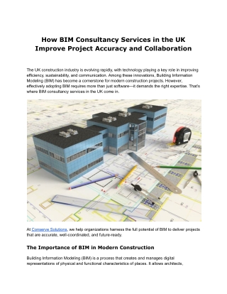 Achieve Greater Accuracy and Team Efficiency with BIM Consultancy in the UK