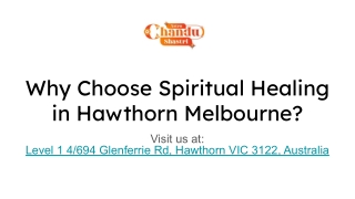 Spiritual Healing in Hawthorn Melbourne