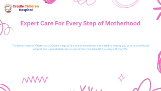 Department of Obstetrics, Gynecology | Cradle Hospital, Jaipur