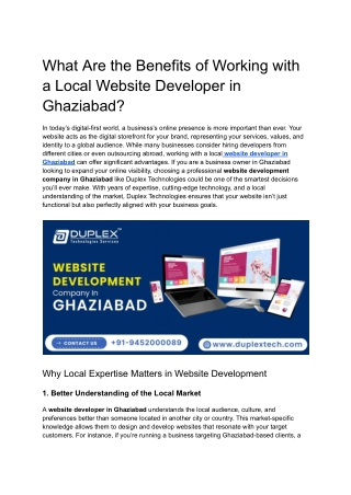 website developer in Ghaziabad