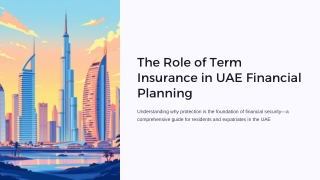 The Role of Term Insurance in UAE Financial Planning