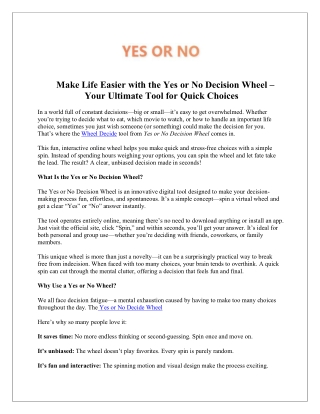Wheel Decide Tool – Fun, Simple, and Quick Way to Make Any Decision