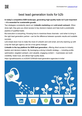 best lead generation tools for b2b