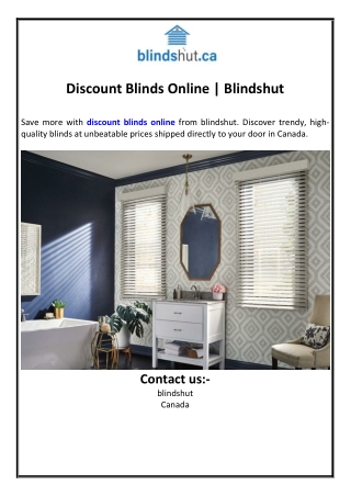 Discount Blinds Online | Blindshut
