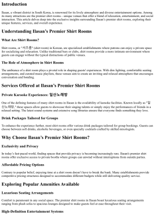 Exclusive Insights into Ilasan’s Premier Shirt Rooms