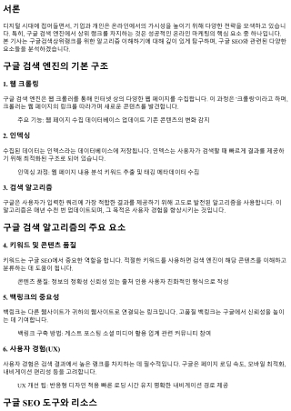 구글검색상위랭크를 위한 알고리즘 이해하기