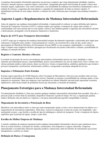 Mudanças interestaduais: Como garantir segurança e economia agora