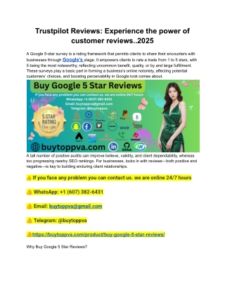 Trustpilot Reviews_ Experience the power of customer reviews..2025