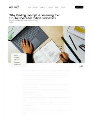 Why Renting Laptops is Becoming the Go-To Choice for Indian Businesses