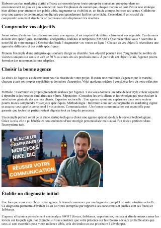 Comment créer un plan marketing digital solide avec votre agence ?