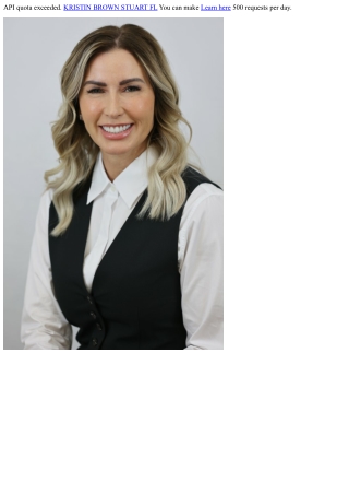 API quota exceeded. You can make 500 requests per day.