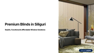 Transform Your Space with Blinds in Siliguri