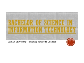 Bachelor of Science in Information Technology