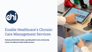 Enable Healthcare's Chronic Care Management Services