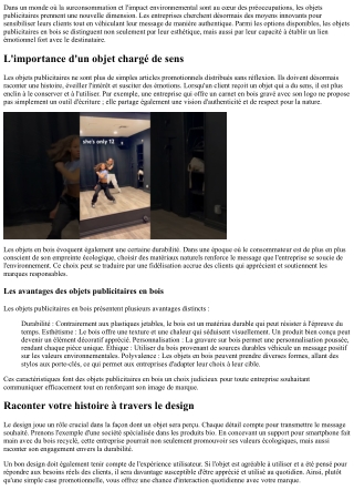 Sensibiliser ses clients à travers un objet qui a du sens.