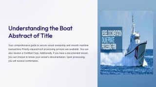 boat abstract of title