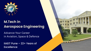 M.Tech Aerospace Engineering Pune – IIAEIT | Avionics, Propulsion & Space Career