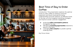 “Best Time of Day to Order Coffee”