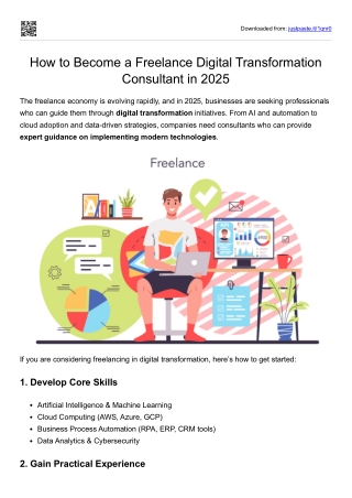 How to Become a Freelance Digital Transformation Consultant in 2025