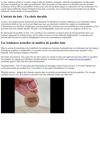 Soyez à l'avant-garde avec nos idées innovantes autour du concept 'bois'.