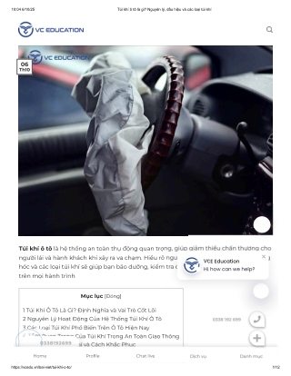 Túi khí ô tô là gì? Nguyên lý, dấu hiệu và các loại túi khí