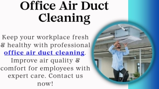 Office Air Duct Cleaning