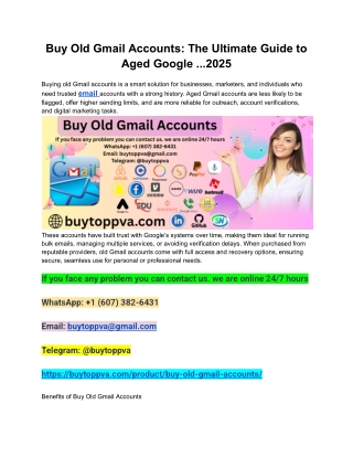Buy Old Gmail Accounts_ The Ultimate Guide to Aged Google