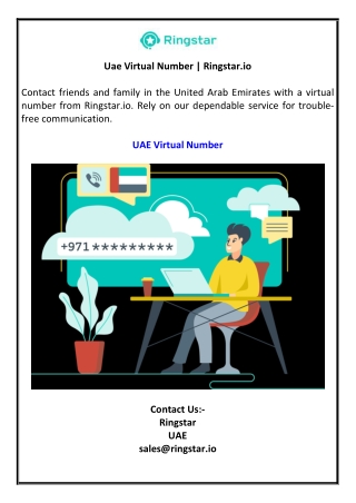 Uae Virtual Number | Ringstar.io