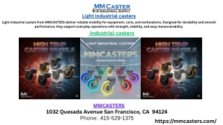 Light industrial casters