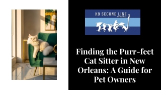 Finding the Purr-fect Cat Sitter in New Orleans A Guide for Pet Owners