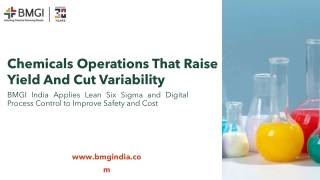 Chemicals Operations That Raise Yield and Cut Variability