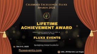 Fluxx Events Lifetime Achievement Award