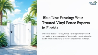 Your Trusted Vinyl Fence Experts in Florida